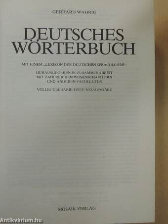 Wahrig Deutsches Wörterbuch