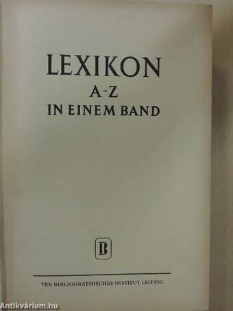 Lexikon A-Z in einem Band