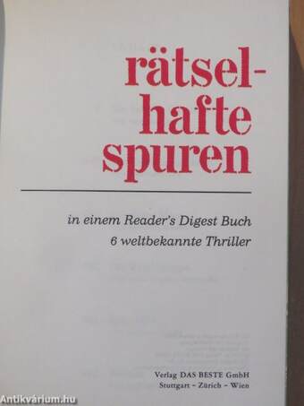 Rätselhafte Spuren