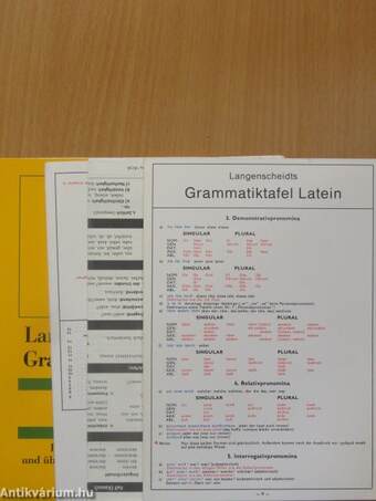 Langenscheidts Grammatiktafel - Latein