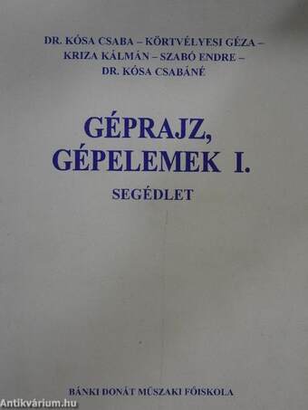 Géprajz, gépelemek I.