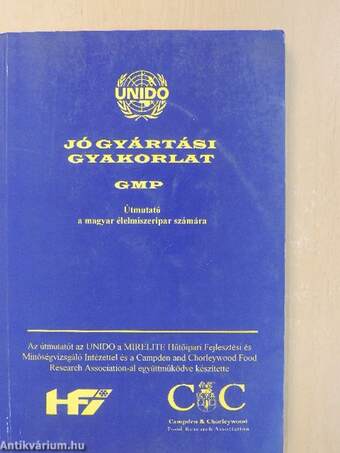 Jó Gyártási Gyakorlat - GMP