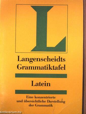 Langenscheidts Grammatiktafel - Latein