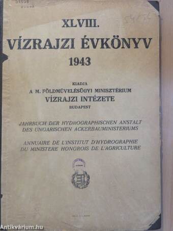 XLVIII. vízrajzi évkönyv 1943