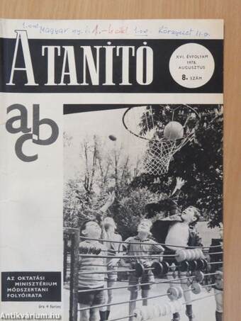 A Tanító 1978. augusztus