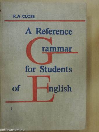 A Reference Grammar for Students of English