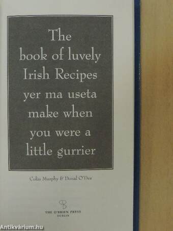 The book of luvely Irish Recipes yer ma useta make when you were a little gurrier