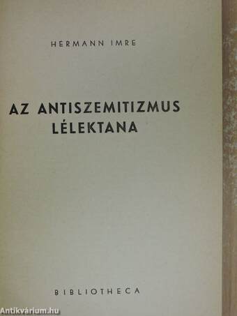 Az antiszemitizmus lélektana