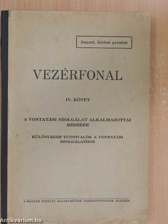 Vezérfonal IV. (töredék)