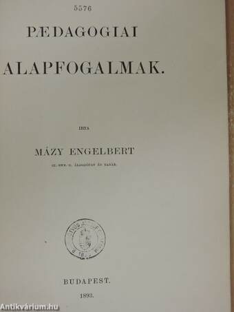 Paedagogiai alapfogalmak