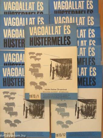 Vágóállat és hústermelés 1973. január-december