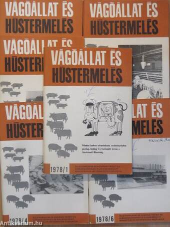 Vágóállat és hústermelés 1978. január-december