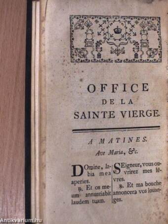 Exercices et Prieres/Fürbitte für die Verltorbenen/Office de la Sainte Vierge/Herr, gib ihnen die ewige Ruhe! Ein vollstandiges katholisches Gebetbuch (rossz állapotú)