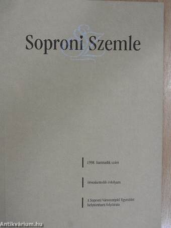 Soproni Szemle 1998/3.