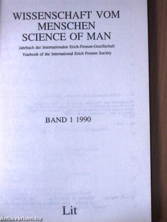 Wissenschaft vom Menschen/Science of Man 1/1990.