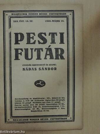 Pesti Futár 1932. május 12.