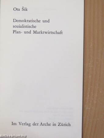 Demokratische und sozialistische Plan- und Marktwirtschaft