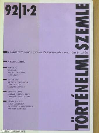 Történelmi Szemle 1992/1-2.