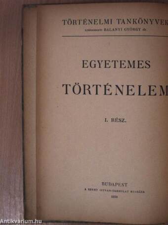 Egyetemes történelem I.