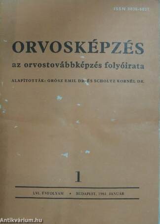 Orvosképzés 1981. január-december