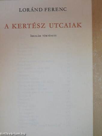 A Kertész utcaiak