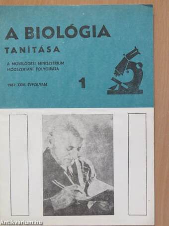 A biológia tanítása 1987/1-6.