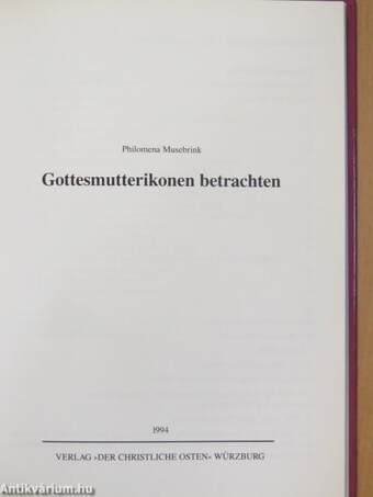 Gottesmutterikonen betrachten