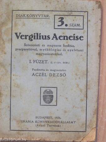 Vergilius Aeneise I-II.