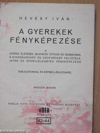 A gyerekek fényképezése