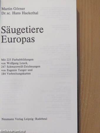 Säugetiere Europas