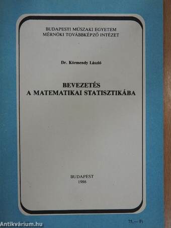 Bevezetés a matematikai statisztikába