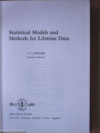 Statistical Models and Methods for Lifetime Data