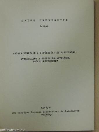 Hogyan végezzük a futóedzést az alapozásnál/Gyakorlatok a sportolók általános erőfejlesztéséhez