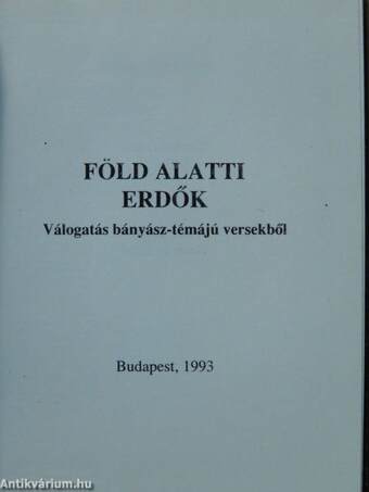 Földalatti erdők (minikönyv)