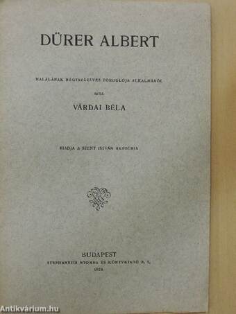 Dürer Albert