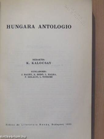 Hungara antologio