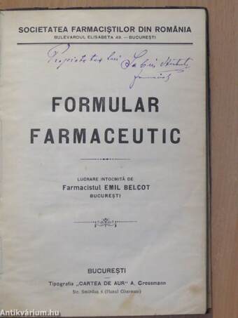 Formular farmaceutic