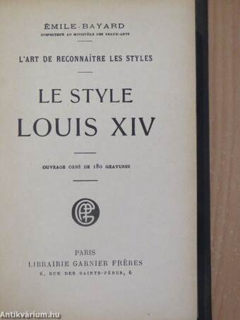 Le style Louis XIV