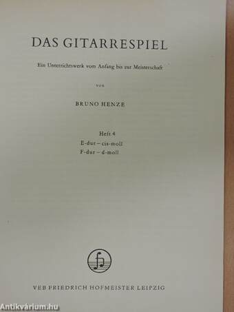 Das Gitarrespiel 4.