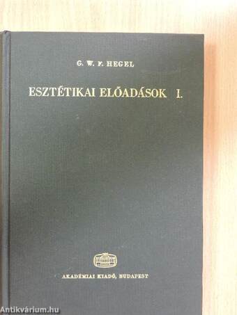 Esztétikai előadások I. (töredék)