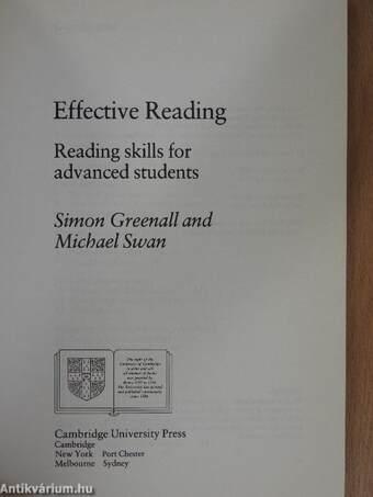 Effective Reading