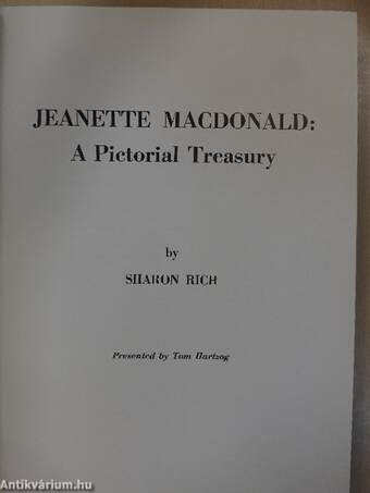 Jeanette MacDonald: A Pictorial Treasury (dedikált példány)