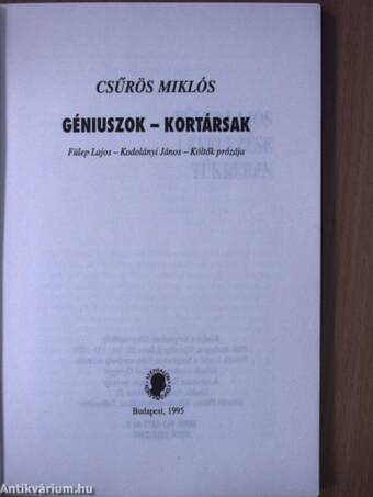 Géniuszok - kortársak