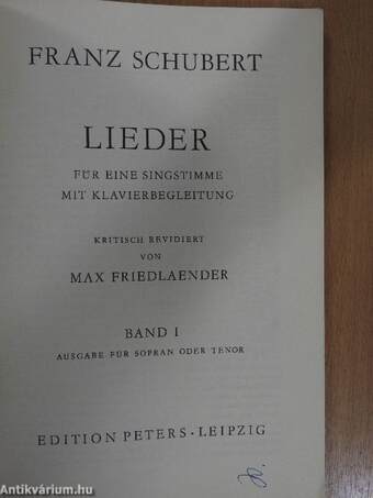 Lieder I.