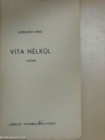 Vita nélkül