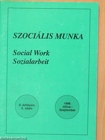 Szociális munka 1998. július-szeptember