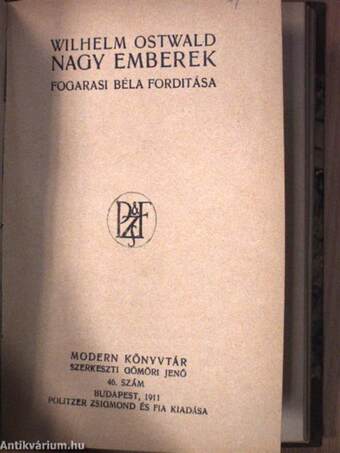 A filozófia jövő feladatai/Nagy emberek/A lelki élet alaptörvényei/Az eszmélet helye a természetben/Jogi napikérdések