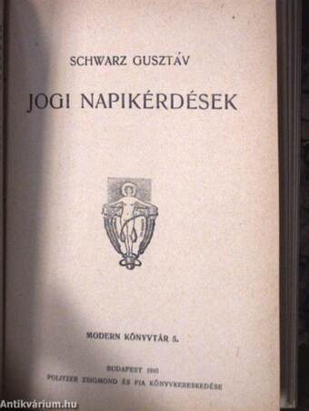 A filozófia jövő feladatai/Nagy emberek/A lelki élet alaptörvényei/Az eszmélet helye a természetben/Jogi napikérdések