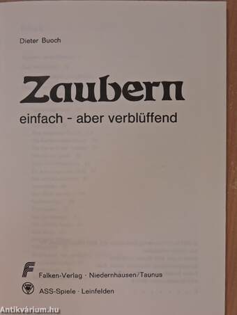 Zaubern einfach- aber verblüffend