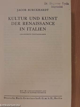 Kultur und Kunst der Renaissance in Italien